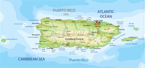 cities in puerto rico map|Interactive Puerto Rico map with cities.